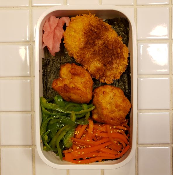 No.314：カナブンみたいな色の海苔が安かった｜2025年11月5日｜苦痛な男子高校生弁当日記